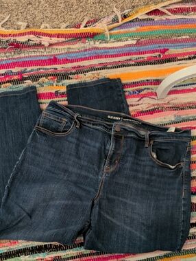 Old Navy Dark Blue Straight Jeans